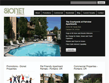 Tablet Screenshot of gionetproperties.com